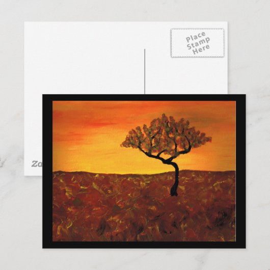 Oranje luchtruim briefkaart (Voorkant / Achterkant)