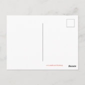 Oranje Luna Moth Art – Kleurrijk Insect Briefkaart (Achterkant)