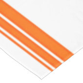 Oranje Luxury Jacquard Stripes Tafelkleed (Gekanteld)