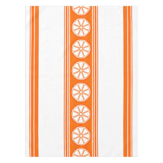 Oranje Luxury Jacquard Stripes Tafelkleed
