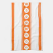 Oranje Luxury Jacquard Stripes Theedoek (Verticaal)