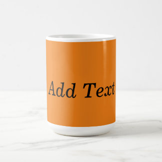 Oranje Maak Je Eigen Tekst Toe Aangepast Koffiemok