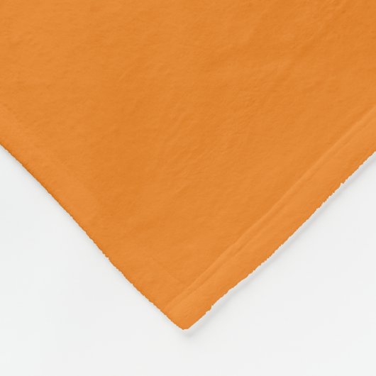 Oranje Maak Je Eigen Tekst Toevoegen Aangepast Fleece Deken (Hoek)