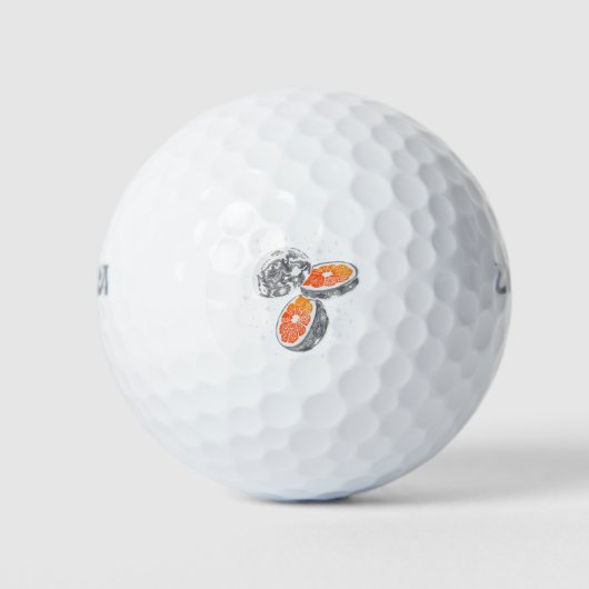 Oranje maan golfballen (Voorkant)