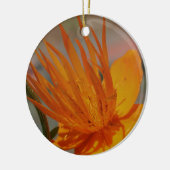 Oranje Macro Flower Ornament (Links)