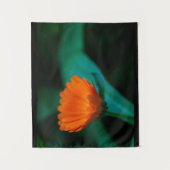 Oranje madeliefbloem wandkleed (Voorkant)
