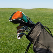 Oranje madeliefje bloem golfheadcover (Insitu)