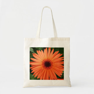 oranje madeliefje tote bag