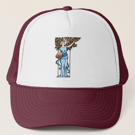 Oranje-maiden Trucker Hat Pet (Voorkant)
