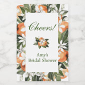 Oranje Main Squeeze Mini Wijnfles Label Wijn Etiket (Enkel label)