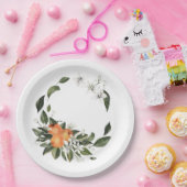 Oranje Main Squeeze Papieren Borden Bordje (Feest)