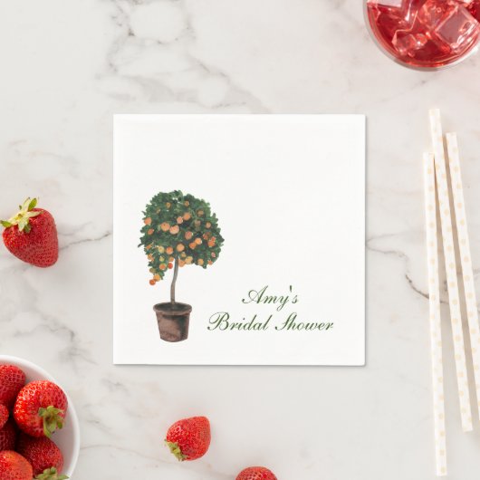 Oranje Main Squeeze Papieren Servetten (Insitu)