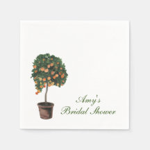 Oranje Main Squeeze Papieren Servetten