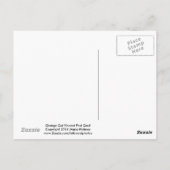 Oranje Maine Coon Cat Post Card Briefkaart (Achterkant)