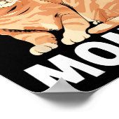 Oranje Mamma Kat Schattigee Kattenliefhebbers Poster (Hoek)