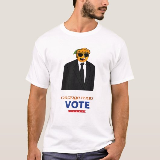 Oranje Man Amerikaanse verkiezingen Politiek ontwe T-shirt (Voorkant)