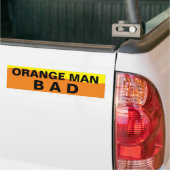 ORANJE MAN BAD BUMPERSTICKER (Op Truck)