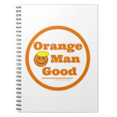 Oranje Man GOED Notitieboek (Voorkant)