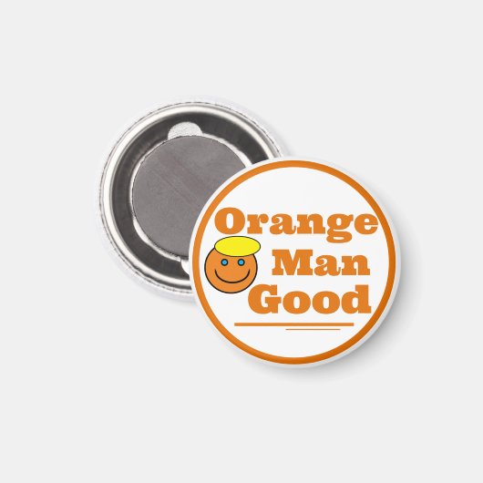 ORANJE MAN GOOD MAGNEET (Voorkant / Achterkant)