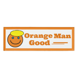 ORANJE MAN GOOD NAAMBADGE