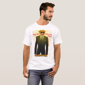 oranje Man Motivatie T-shirt - Denk groot, maak T (Voorkant volledig)