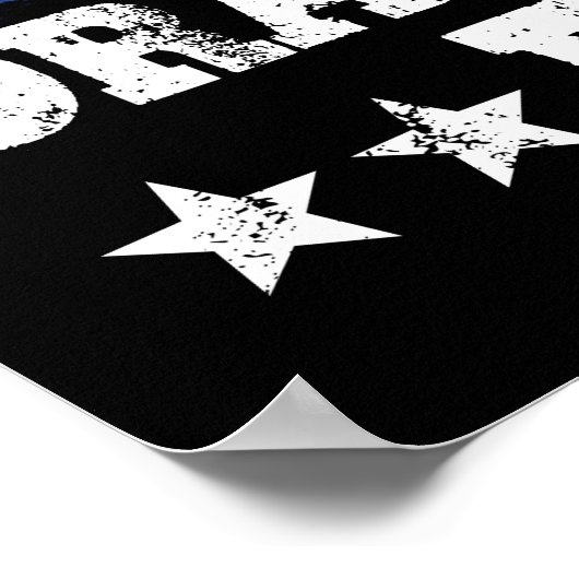 oranje man rad , pro trump poster (Hoek)