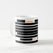 Oranje Man Slecht afgewerkt Koffiemok (Voorkant links)