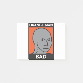 Oranje Man Slecht Post-it® Notes