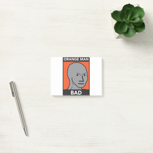 Oranje Man Slecht Post-it® Notes (Kantoor)