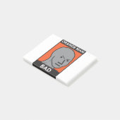 Oranje Man Slecht Post-it® Notes (Schuin)