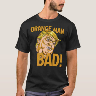 Oranje Man slecht! Sticker T-shirt