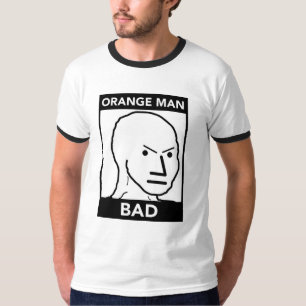 Oranje Man Slecht T-shirt