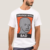 Oranje Man Slecht T-shirt (Voorkant)
