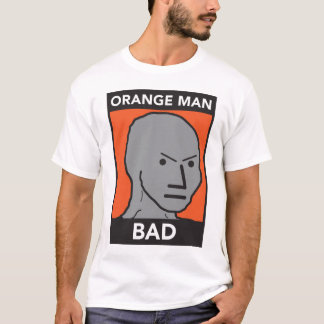 Oranje Man Slecht T-shirt