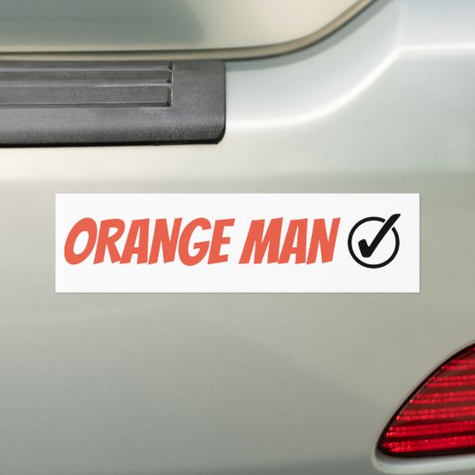 Oranje Man Trump Funny Election 2024 Bumpersticker (Op auto)