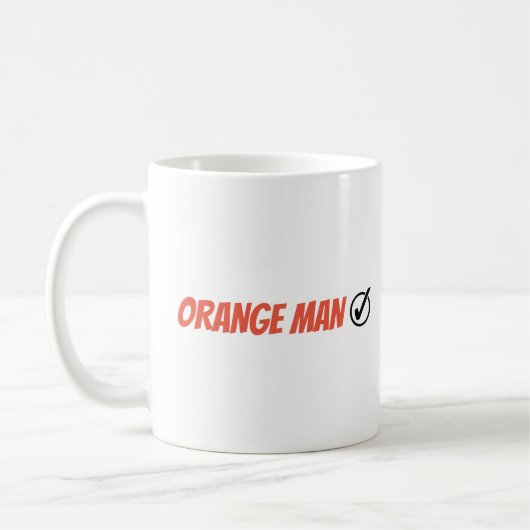 Oranje Man Trump Funny Election 2024 Koffiemok (Links)