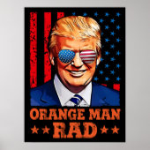 oranje man voor troep poster (Voorkant)