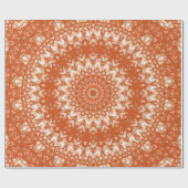 Oranje mandala. cadeaupapier (Vlak)