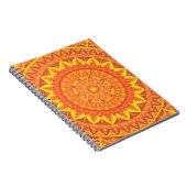 Oranje Mandala Creatieve Boho Levendig Geometrisch Notitieboek (Rechterzijde)