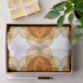 Oranje Mandala Decoupage Tissuepapier (Geschenk)