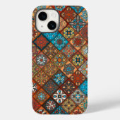 Oranje Mandala Etnic | iPhone 14 Hoesje-Mate Case-Mate iPhone Case (Achterkant)