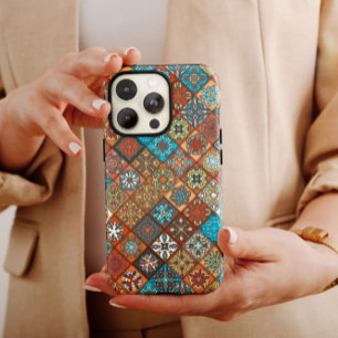 Oranje Mandala Etnic   iPhone 14 Hoesje-Mate Case-Mate iPhone 14 Hoesje