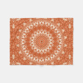 Oranje mandala. fleece deken (Voorkant (Horizontaal))