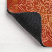 Oranje Mandala & Goud Glam Moderne Chic Muismat (Hoek)