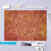 Oranje Mandala & Goud Glam Moderne Chic Tissuepapier (Craft)