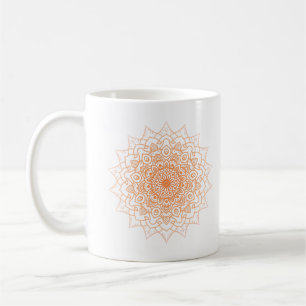 Oranje Mandala Koffiemok