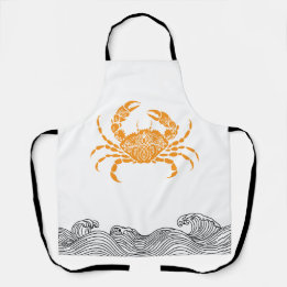 Oranje Mandala Krab Japanse Golf Schort