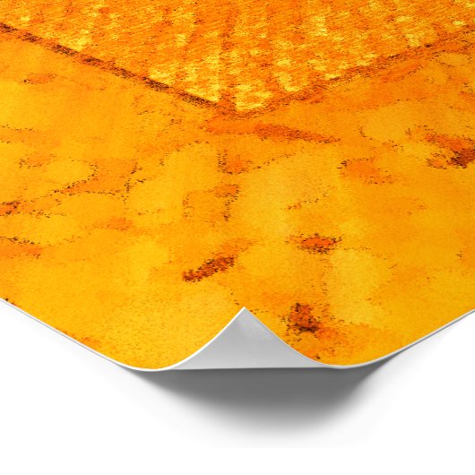 Oranje Mandala Poster (Hoek)