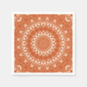 Oranje mandala. servet
