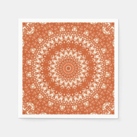 Oranje mandala. servet (Voorkant)